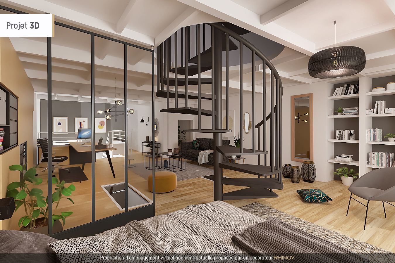 Loft atypique à usage de local (mixte possible), 156 m² sur 3 niveaux avec verrières : Paris 18-9e, Martyrs / Clichy 2 Loft atypique à usage de local (mixte possible), 156 m² sur 3 niveaux avec verrières : Paris 18-9e, Martyrs / Clichy 2